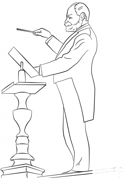 Antonin Dvorak coloring page image