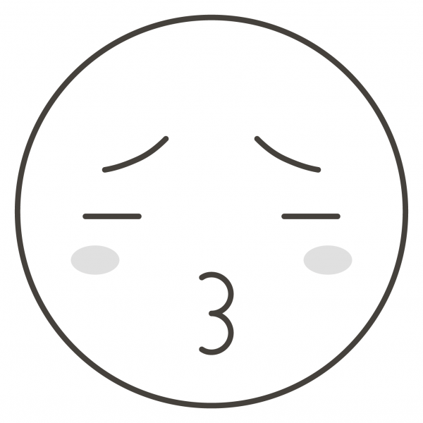 Anxious Face coloring page image