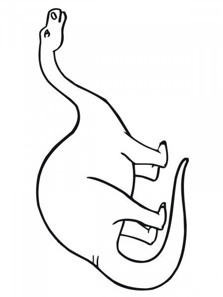 Apatosaurus Sauropod Dinosaur coloring page image