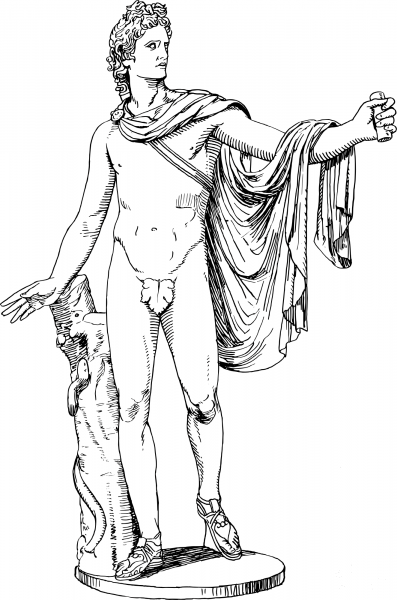 Apollo coloring page image