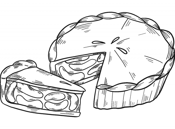 Apple Pie coloring page image