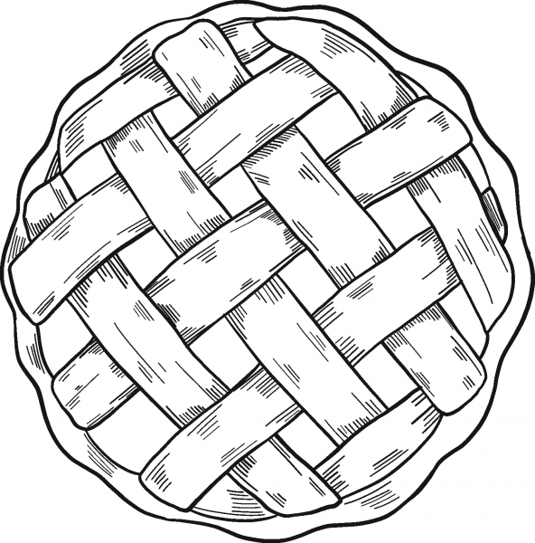 Apple Pie coloring page image
