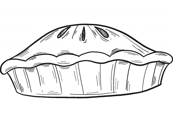 Apple Pie coloring page image