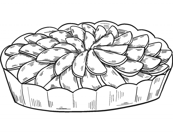 Apple Pie coloring page image