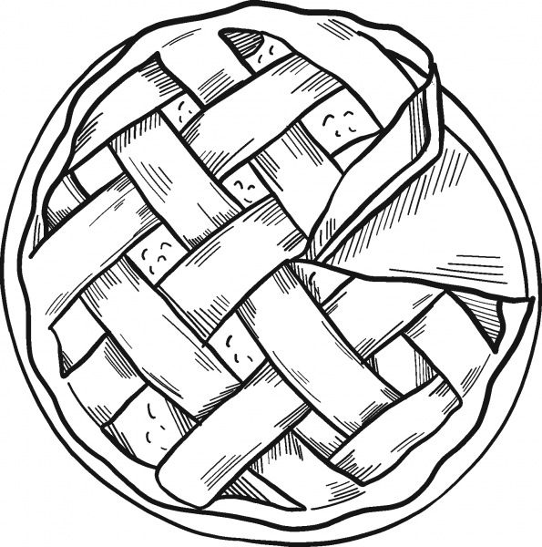 Apple Pie coloring page image
