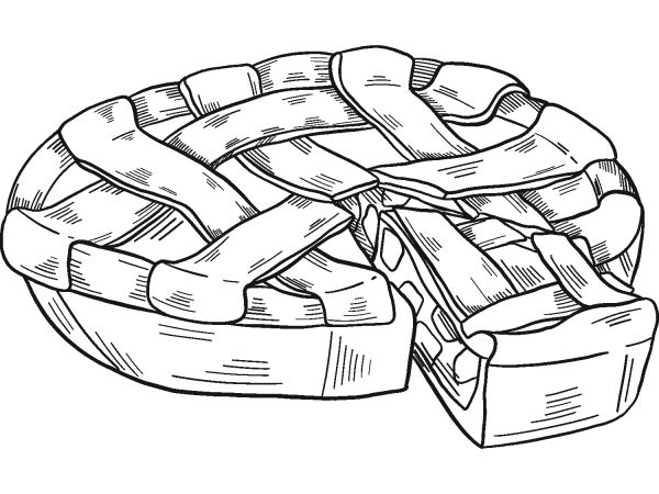 Apple Pie coloring page image
