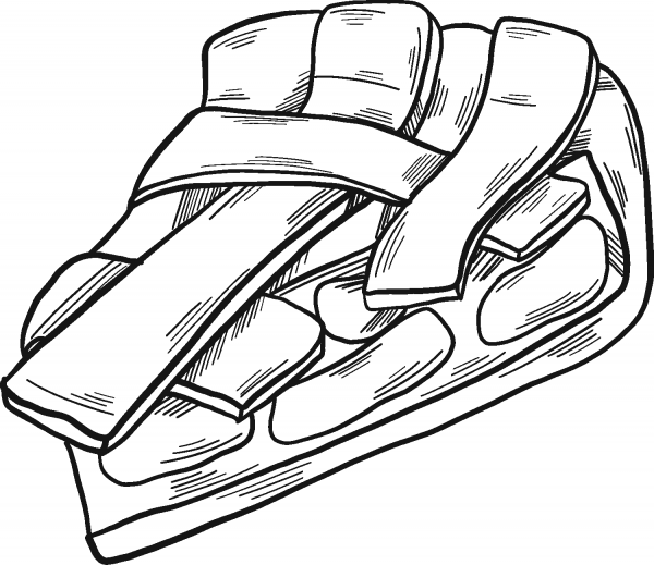 Apple Pie Slice coloring page image