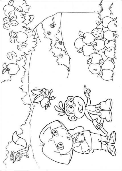 Apples  coloring page image