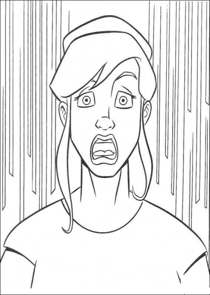 April O’Neil Is Surprised  coloring page image