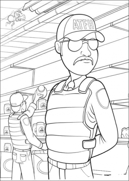 Aqua Teen Hunger Force (ATHF) coloring page image