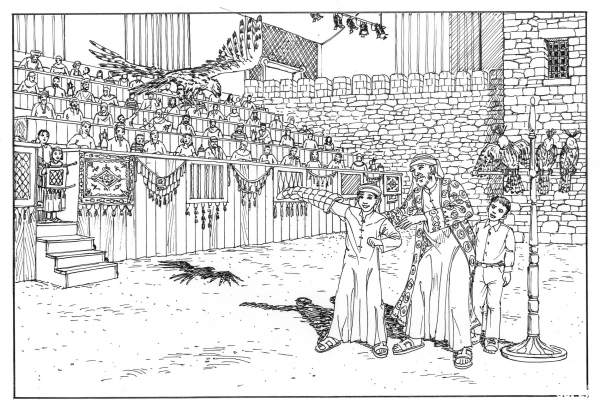 Arabian Horse Show and Dinner Theater coloring page image