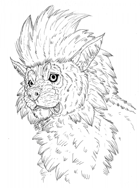 Arcanine coloring page image