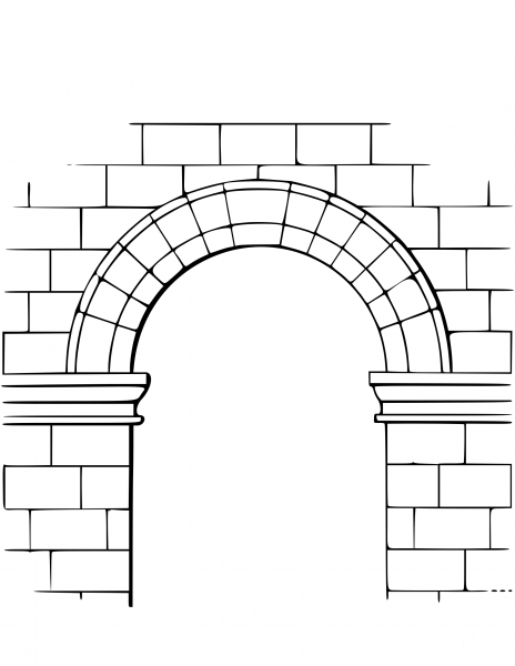 Arch  coloring page image