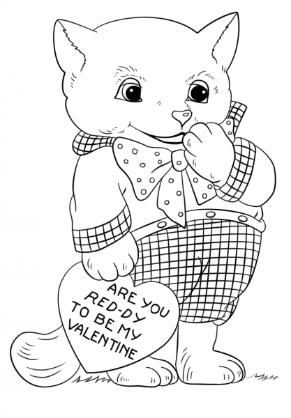 Are You Ready to Be My Valentine coloring page image