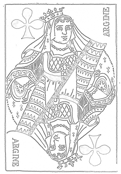 Argine Clubs Tarot Card  coloring page image