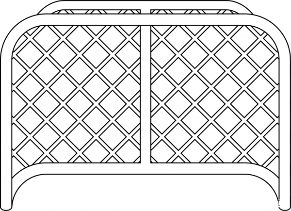 Hockey Net coloring page image