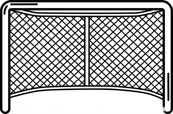 Hockey Net coloring page image