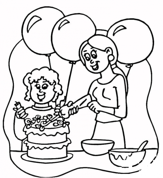 Holiday for Mother coloring page image