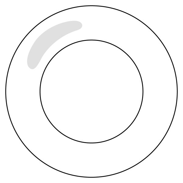 Hollow Red Circle Emoji coloring page image