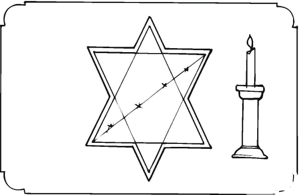 Holocaust memory coloring page image