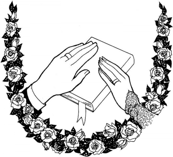 Holy Bible coloring page image