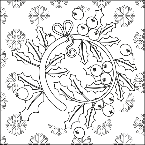 Holy coloring page image