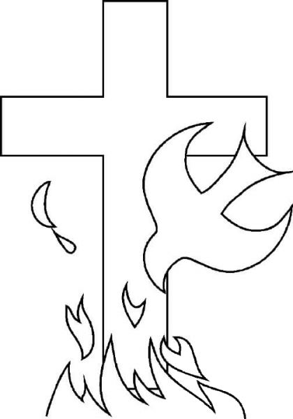 Holy Spirit coloring page image