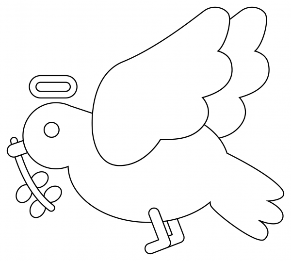 Holy Spirit coloring page image