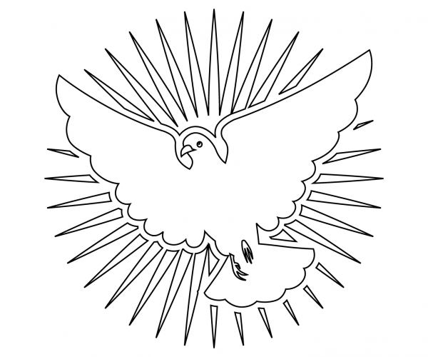 Holy Spirit coloring page image