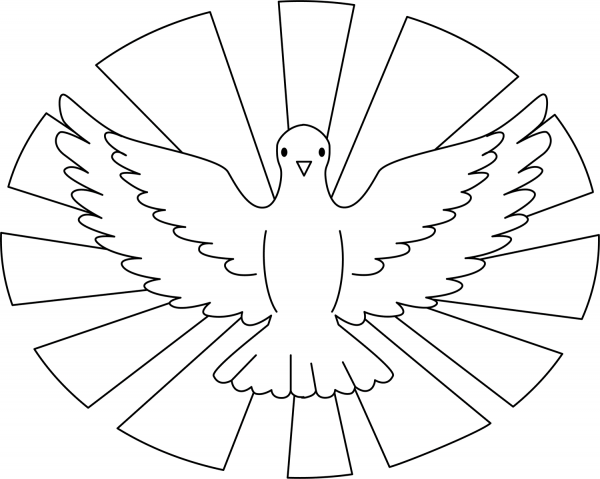 Holy Spirit coloring page image
