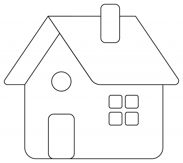 Home coloring page image