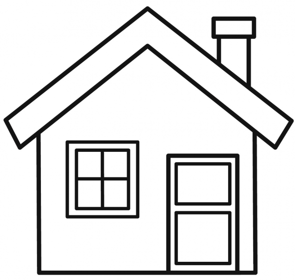 Home coloring page image