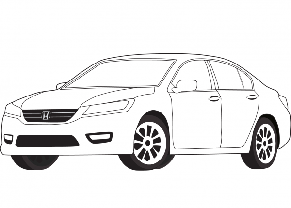 Honda Accord coloring page image