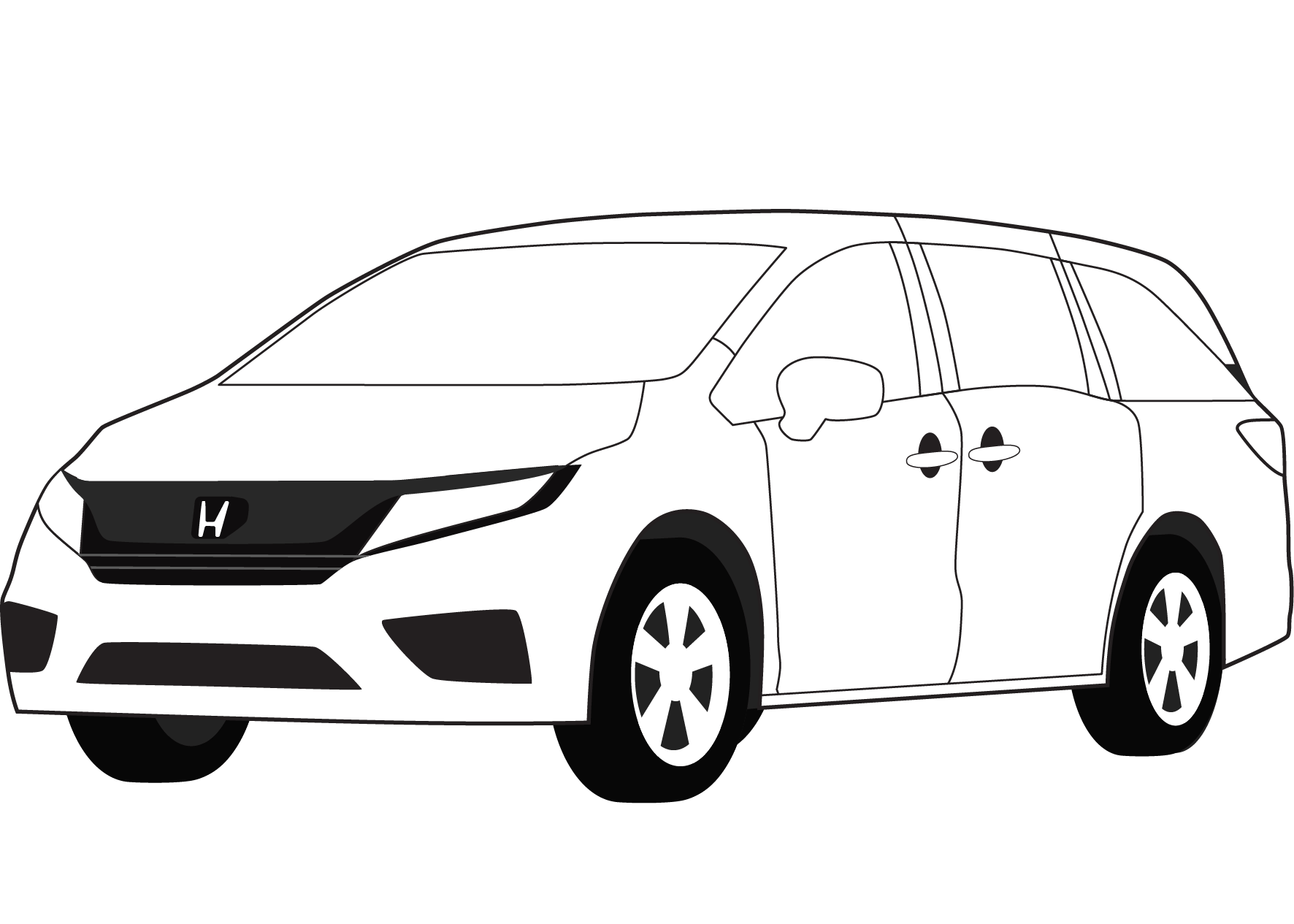 Honda Odyssey coloring page - ColouringPages