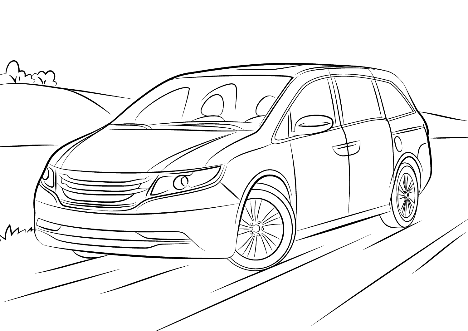 Honda Odyssey coloring page - ColouringPages