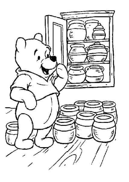 Honey  coloring page image