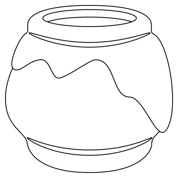 Honey Pot coloring page - ColouringPages