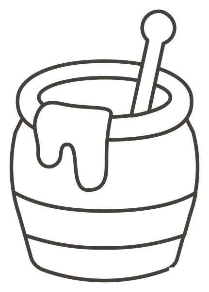 Honey Pot coloring page image