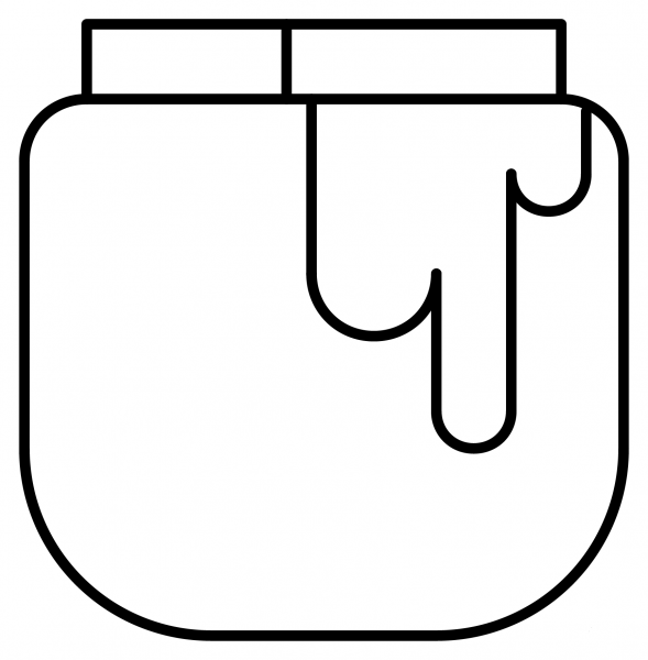 Honey Pot Emoji coloring page image