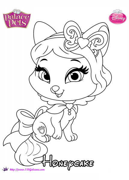 Honeycake Princess coloring page image