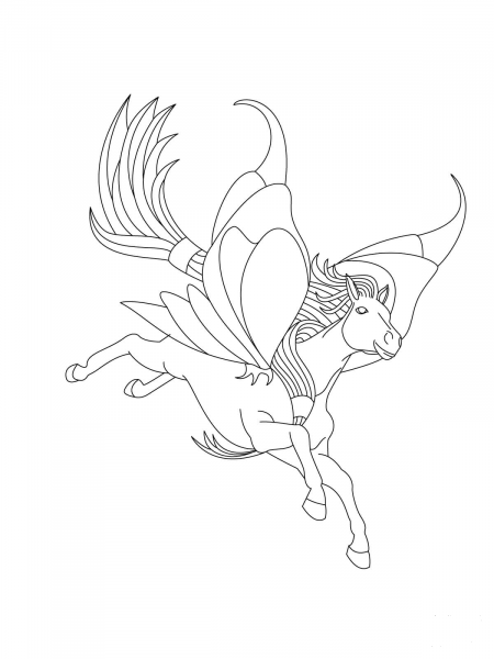 Honora is Flying coloring page image