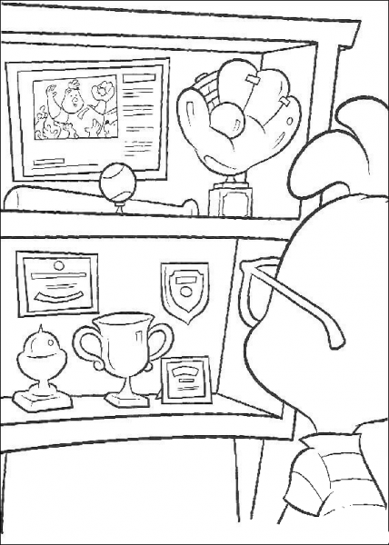 Honors and awards coloring page image