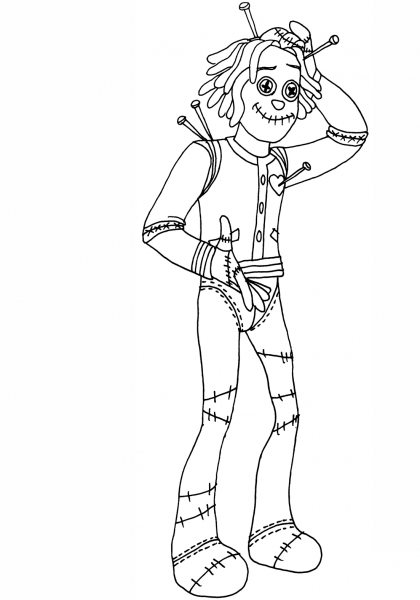 Hoodude Voodoo coloring page image
