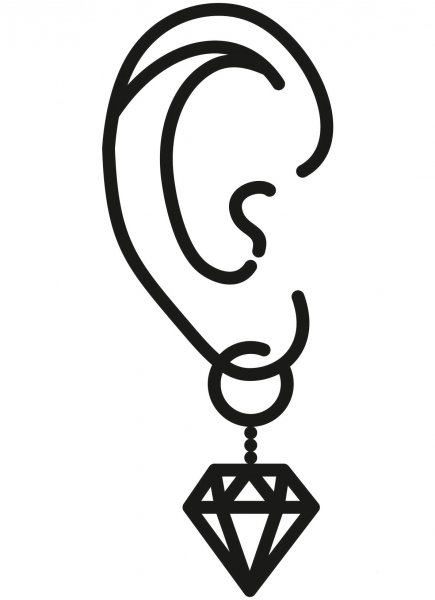 Hoop Earring coloring page image