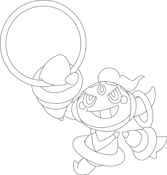 Hoopa Pokemon coloring page image