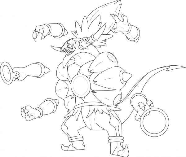 Hoopa Unbound coloring page image