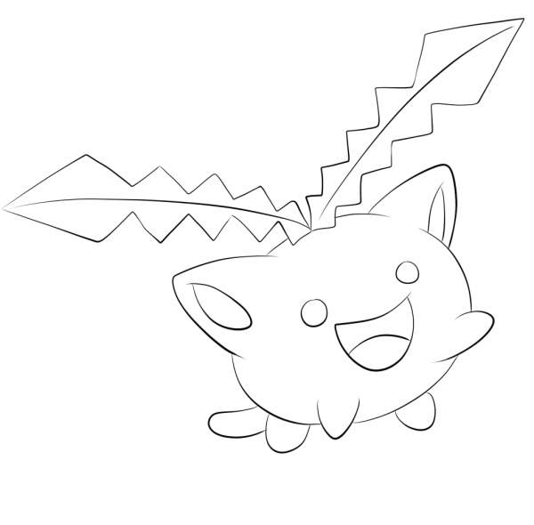 Hoppip coloring page image