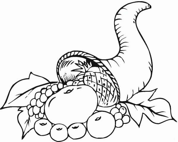 Horn of Amalthea  coloring page image