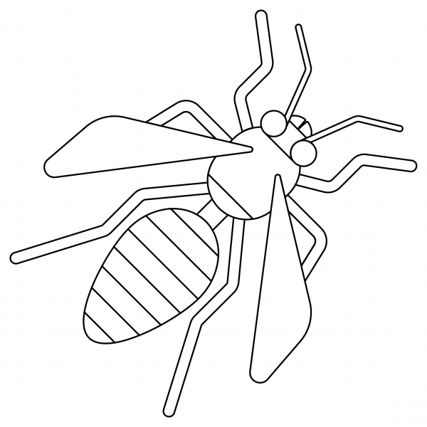 Hornet coloring page image