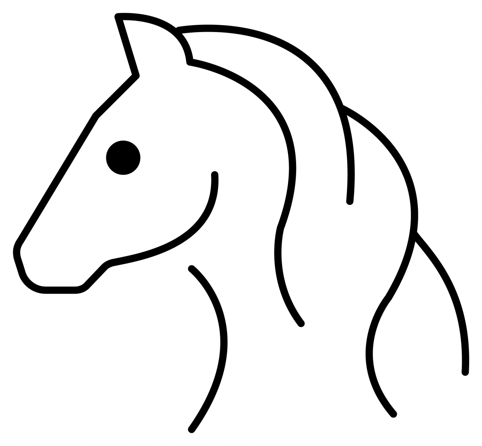 Horse Face Emoji coloring page - ColouringPages